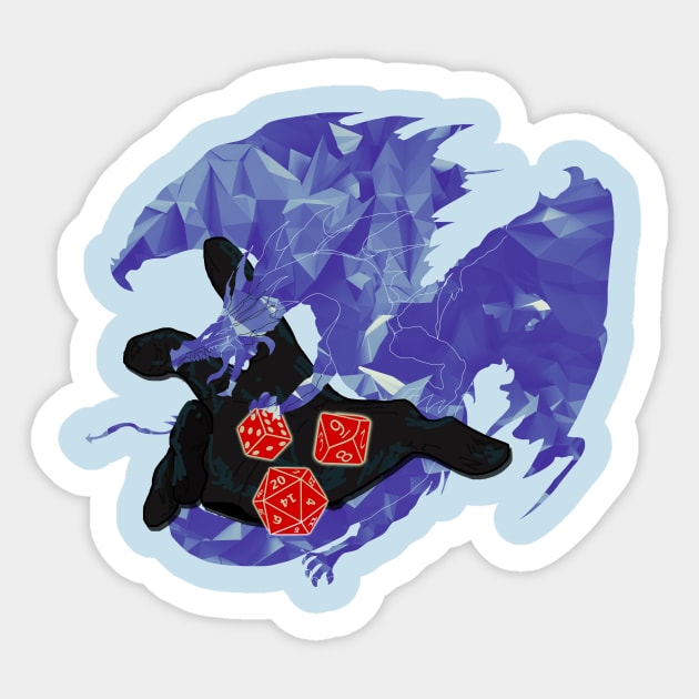 Dungeon Master - I Control Your Destiny Sticker by i2studio